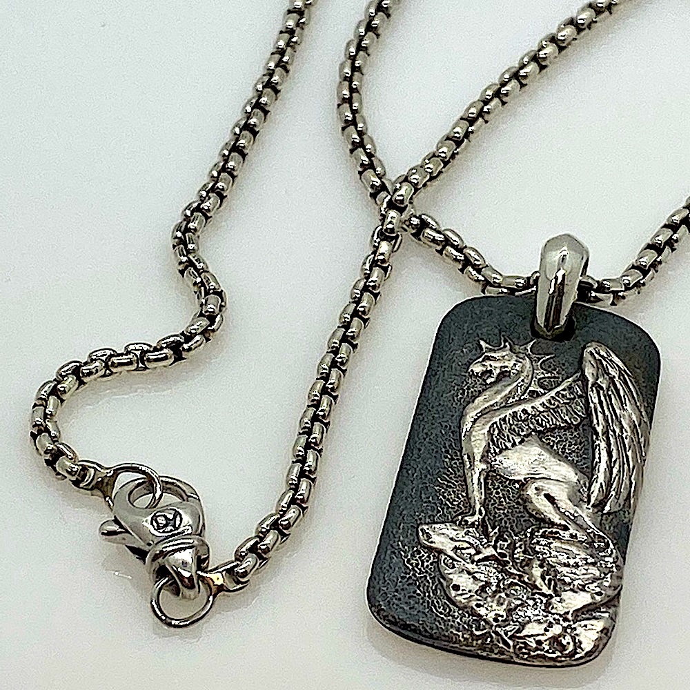 DAVID YURMAN Sterling Silver Griffin Dragon Dog